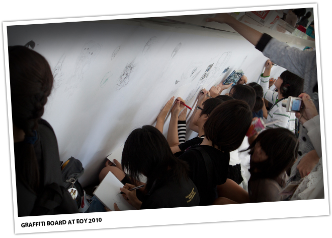 Graffiti Board at EOY 2010